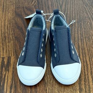 NWT Cat & Jack Navy Blue Slip-On Sneakers